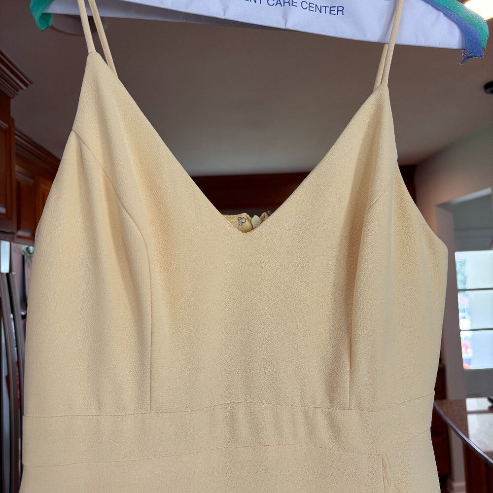 XScape Midi Yellow Ruffled dress - Picture 4 of 7